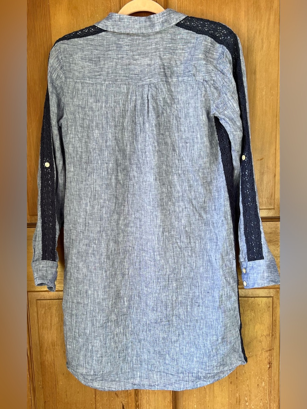 Ann Taylor Linen Button Front Dress S - Picture 2 of 8